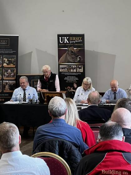 President Kathy Le Brun during the AGM where Steven gave the Society Financial Report