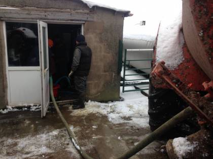 ready to dump into the slurry tower